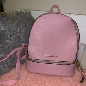 michael kors mini pink backpack